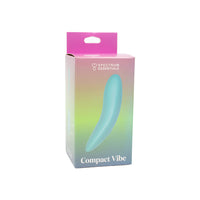 Spectrum Essentials Rechargeable Silicone Compact Vibrator - Blue