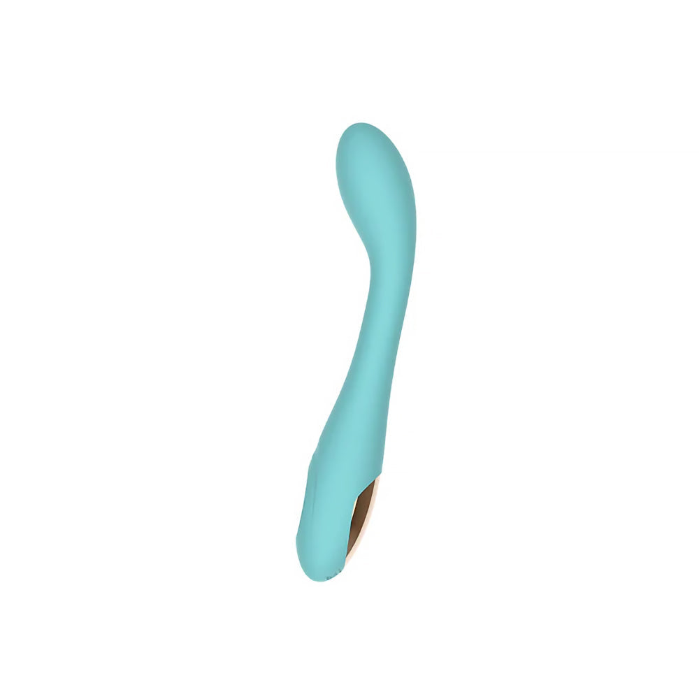 Spectrum Essentials Rechargeable Silicone G-Spot Vibrator in Blue