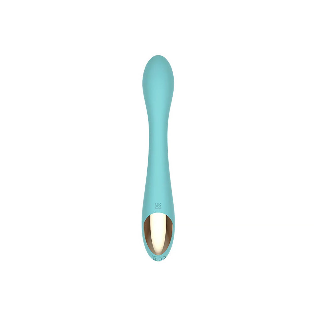 Spectrum Essentials Rechargeable Silicone G-Spot Vibrator in Blue