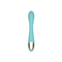 Spectrum Essentials Rechargeable Silicone G-Spot Vibrator in Blue