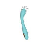 Spectrum Essentials Rechargeable Silicone G-Spot Vibrator in Blue