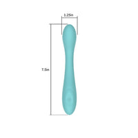 Spectrum Essentials Rechargeable Silicone G-Spot Vibrator in Blue