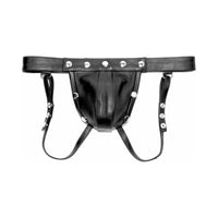 Prowler RED Leather Harness Jock Strap - Medium