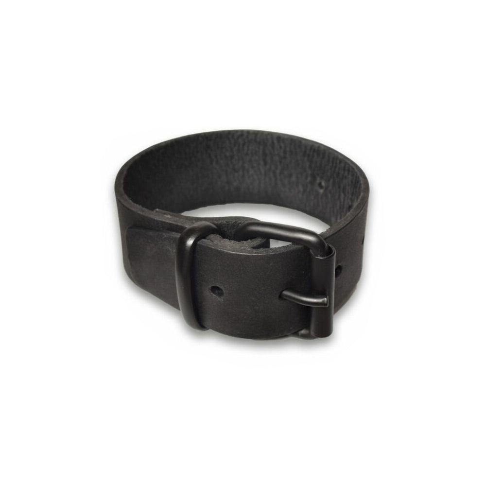 Prowler RED Leather Buckle Bicep Band - Medium