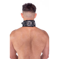 Prowler RED Leather Lockable Collar LXL