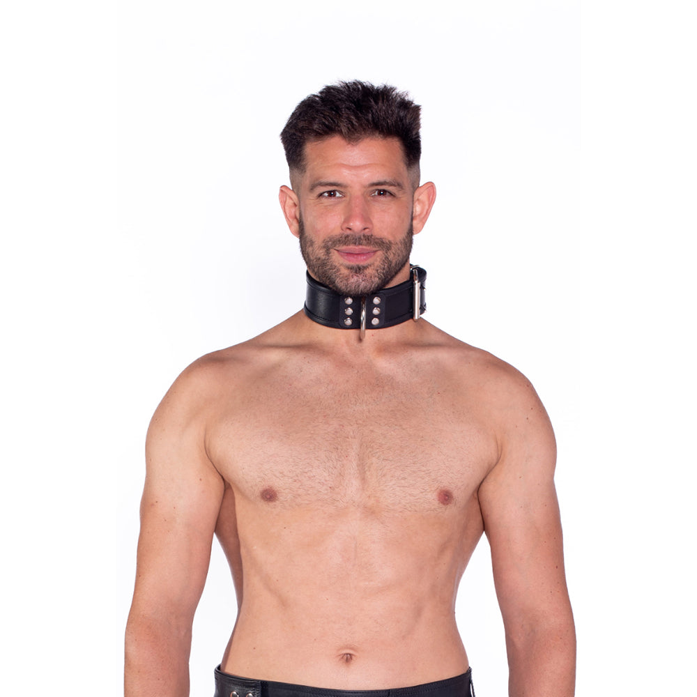 Prowler RED Leather Collar SM