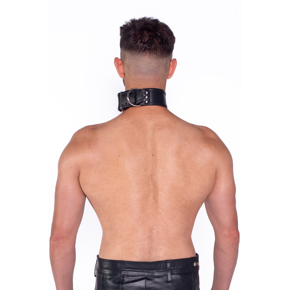 Prowler RED Leather Collar SM