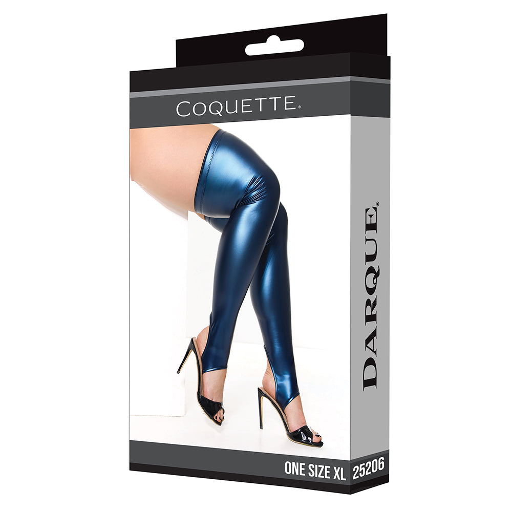 Coquette Darque Stockings Blue Queen