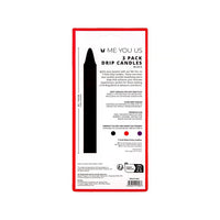 Me You Us Drip Candles 3 Pack Black