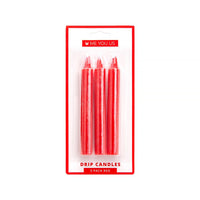 Me You Us Drip Candles 3 Pack Red