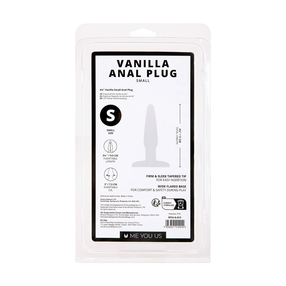 Small Anal Plug - Me You Us Vanilla
