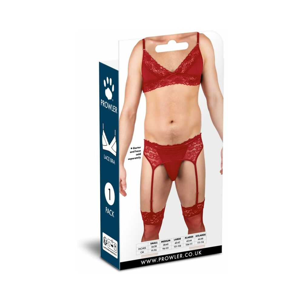 Prowler Lace Bra in Red