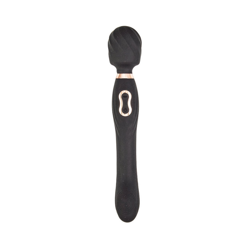 The Beat Dual Pleasure Wand Vibrator - Black