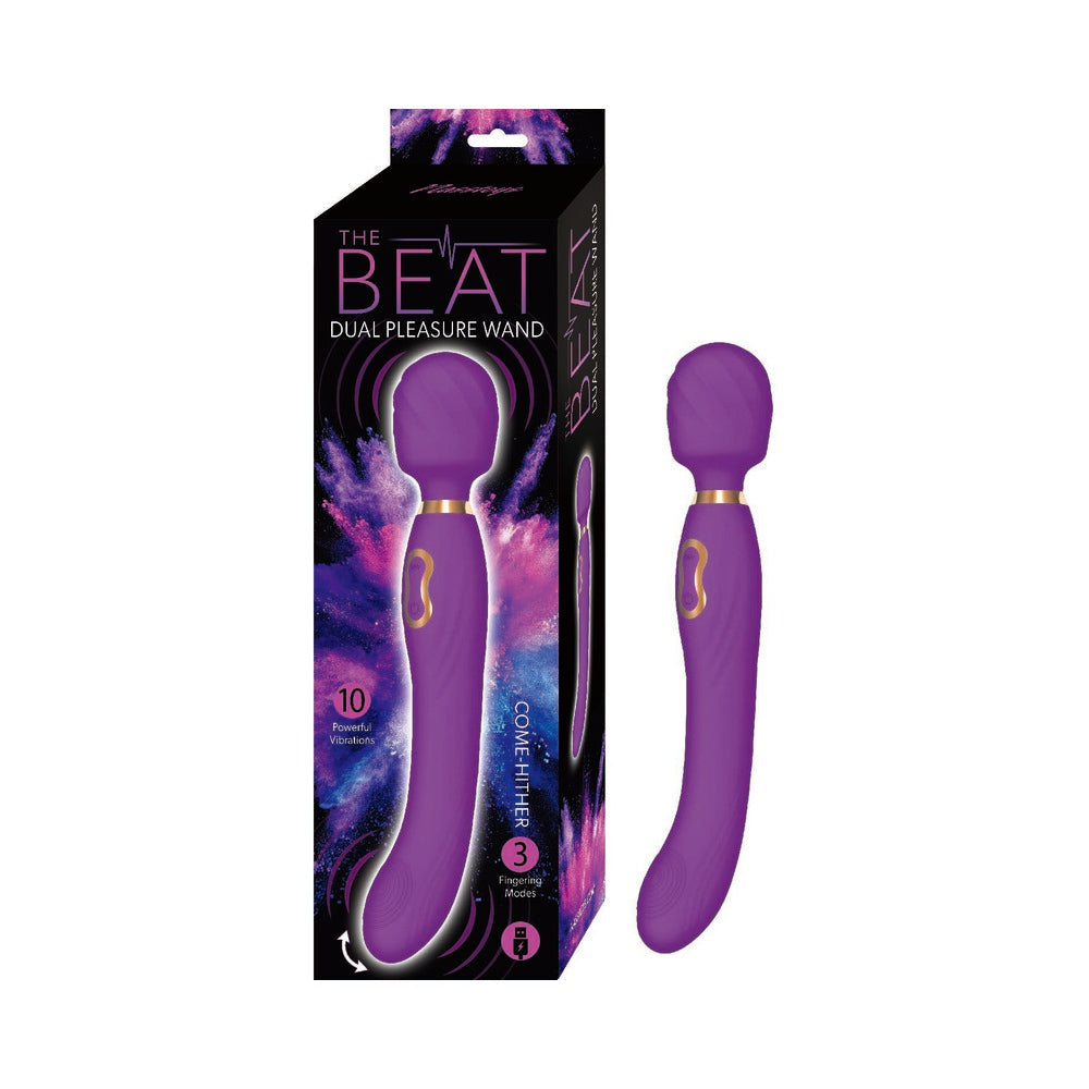 The Beat Dual Pleasure Wand Vibrator - Purple