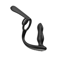 Enhancer Vibro Plug & Penis Sheath Black Anal Toy