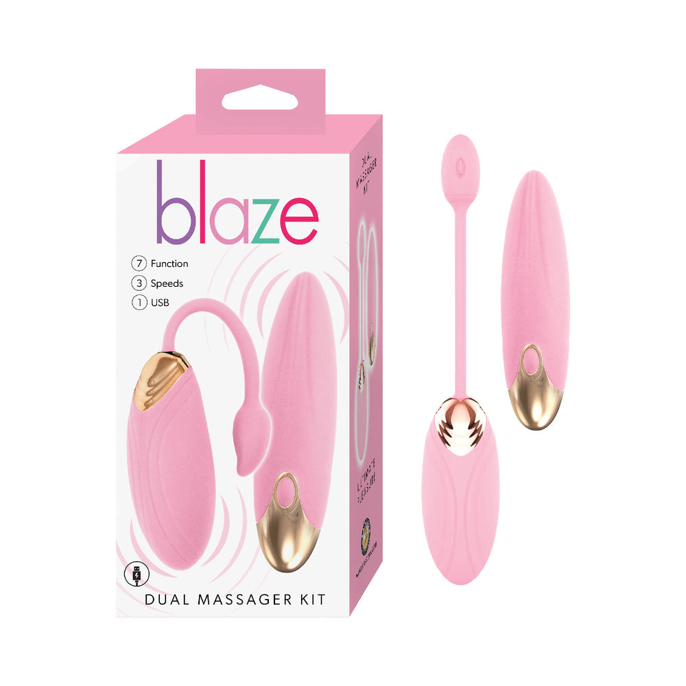 Blaze Dual Massager Kit - Pink