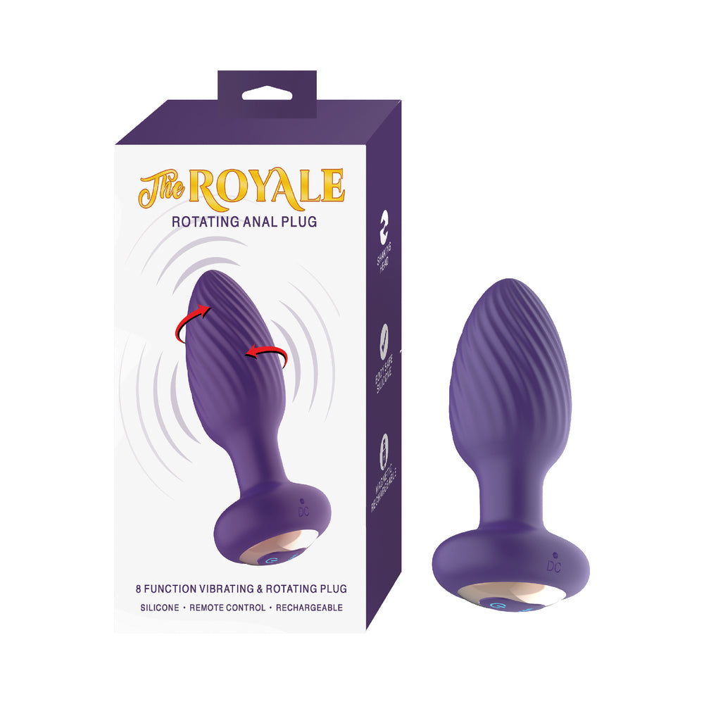 The Royale Rotating Anal Plug - Purple