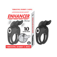 Enhancer Vibrating Rabbit Cock Ring - Black