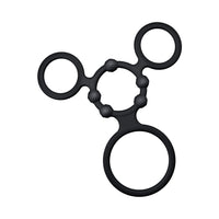 Enhancer Quad Cock Ring Set - Black