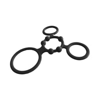 Enhancer Quad Cock Ring Set - Black