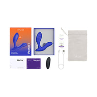 We-Vibe Vector+ Dual Stim Prostate Massager - Blue