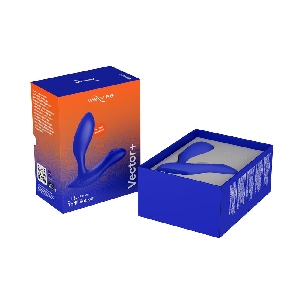 We-Vibe Vector+ Dual Stim Prostate Massager - Blue