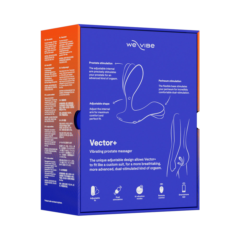 We-Vibe Vector+ Dual Stim Prostate Massager - Blue