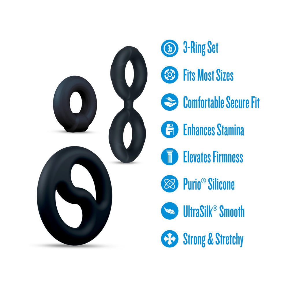 Performance Plus Throttle Cock Ring Set - Black