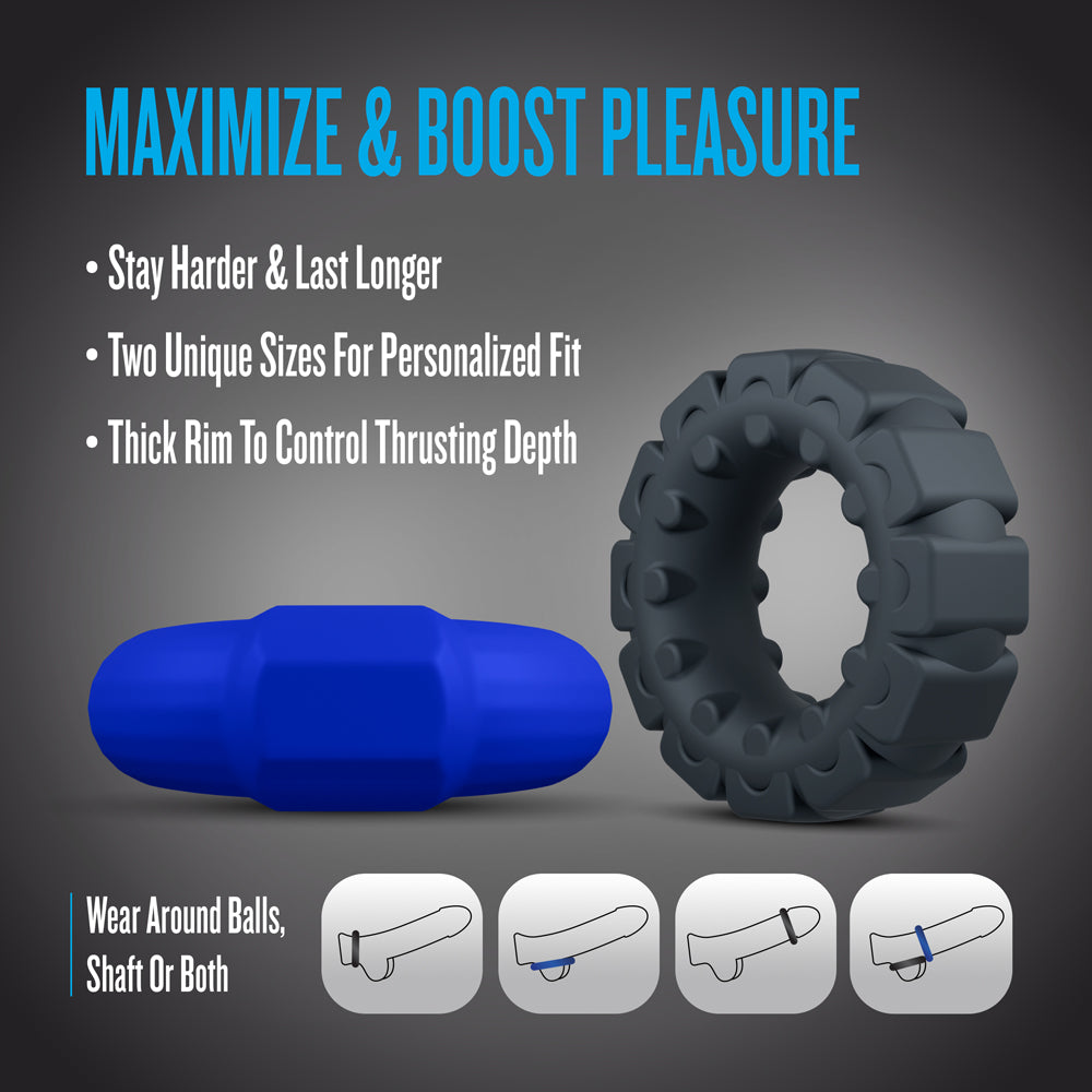 Performance Plus Engage Cock Ring Set - Multi