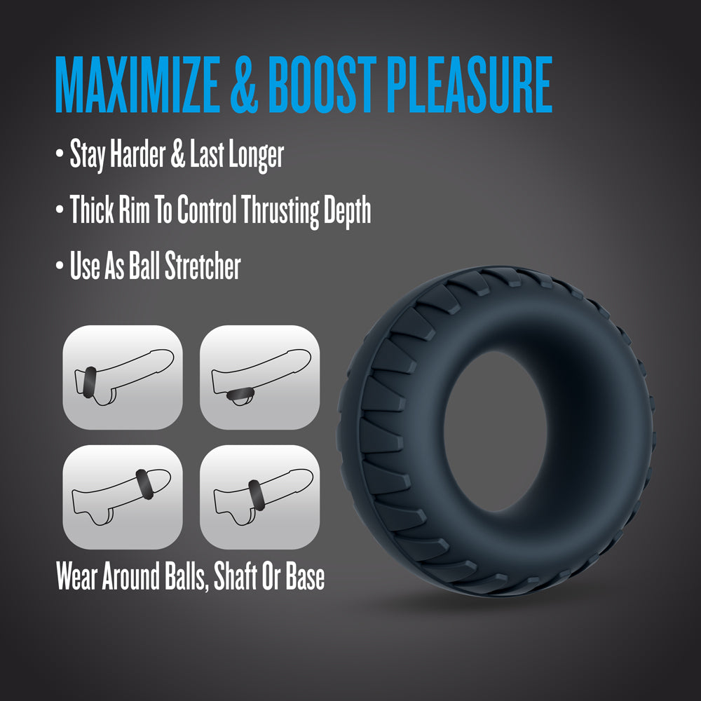 Performance Plus Cock Ring - Traction Black