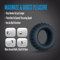 Performance Plus Cock Ring - Traction Black