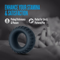 Performance Plus Cock Ring - Traction Black