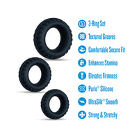 Performance Plus Cock Ring Set - Drift Black