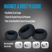 Performance Plus Cock Ring Set - Drift Black