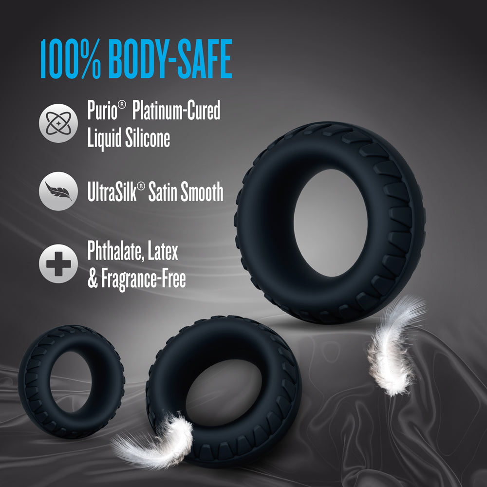 Performance Plus Cock Ring Set - Drift Black