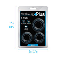 Performance Plus Cock Ring Set - Drift Black