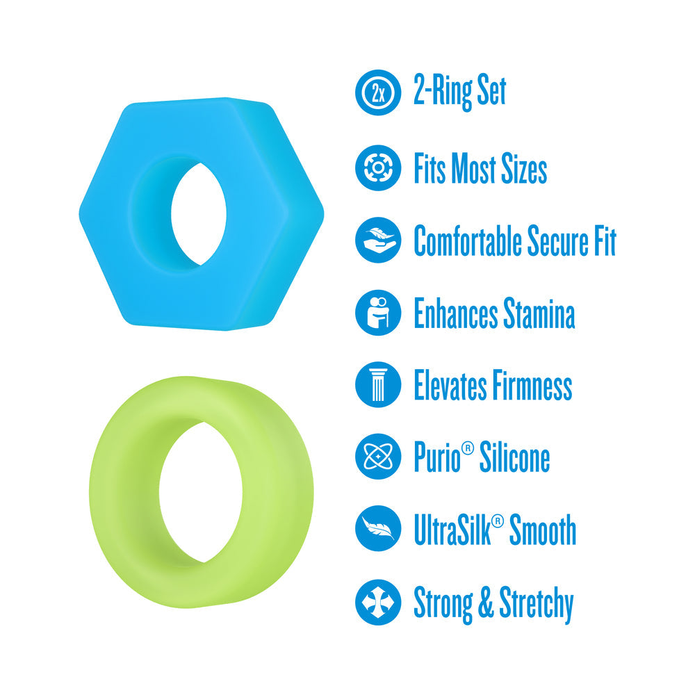 Performance Plus Cock Ring Set - Flash Multi