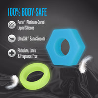 Performance Plus Cock Ring Set - Flash Multi