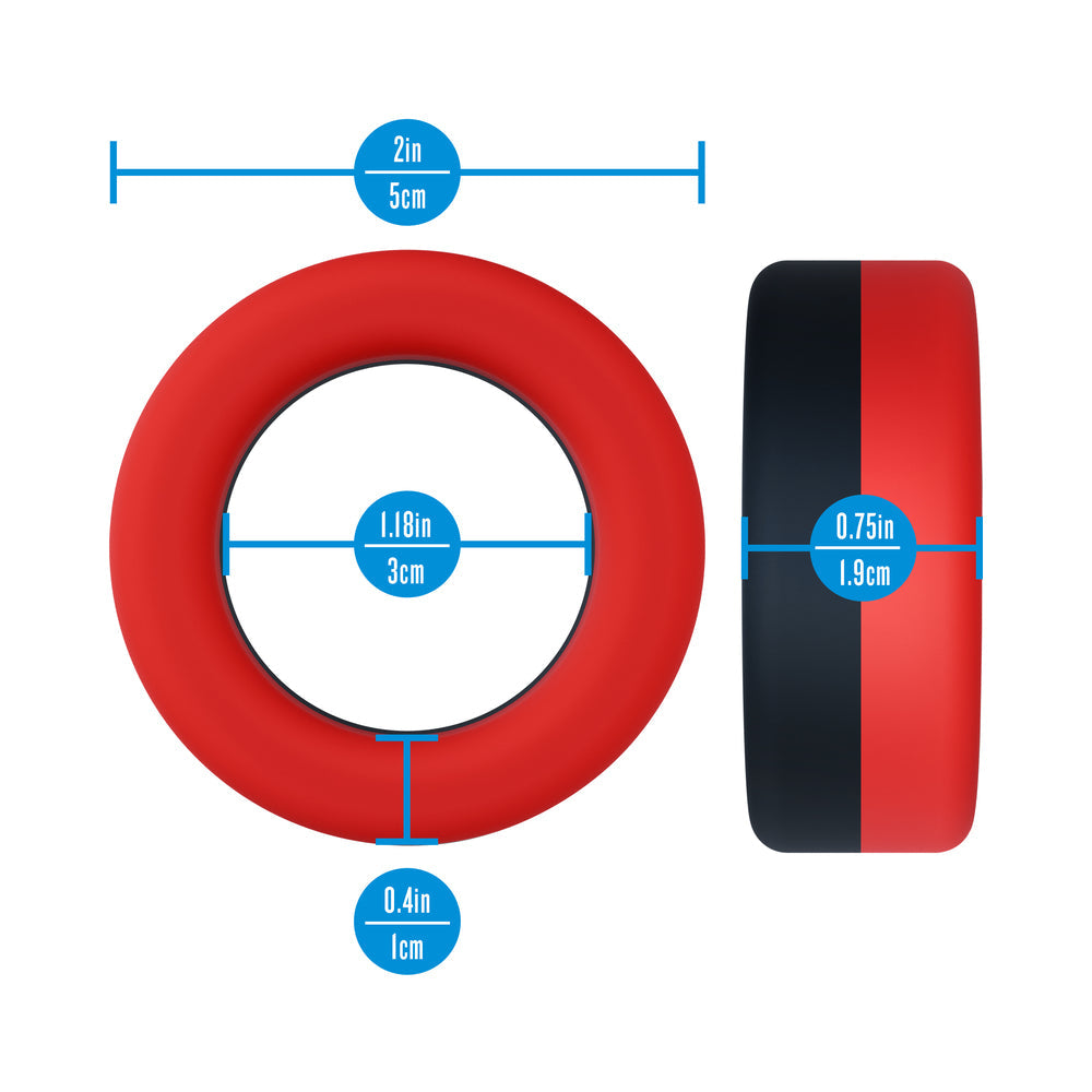 Performance Plus Cock Ring - Takeoff Red/Black