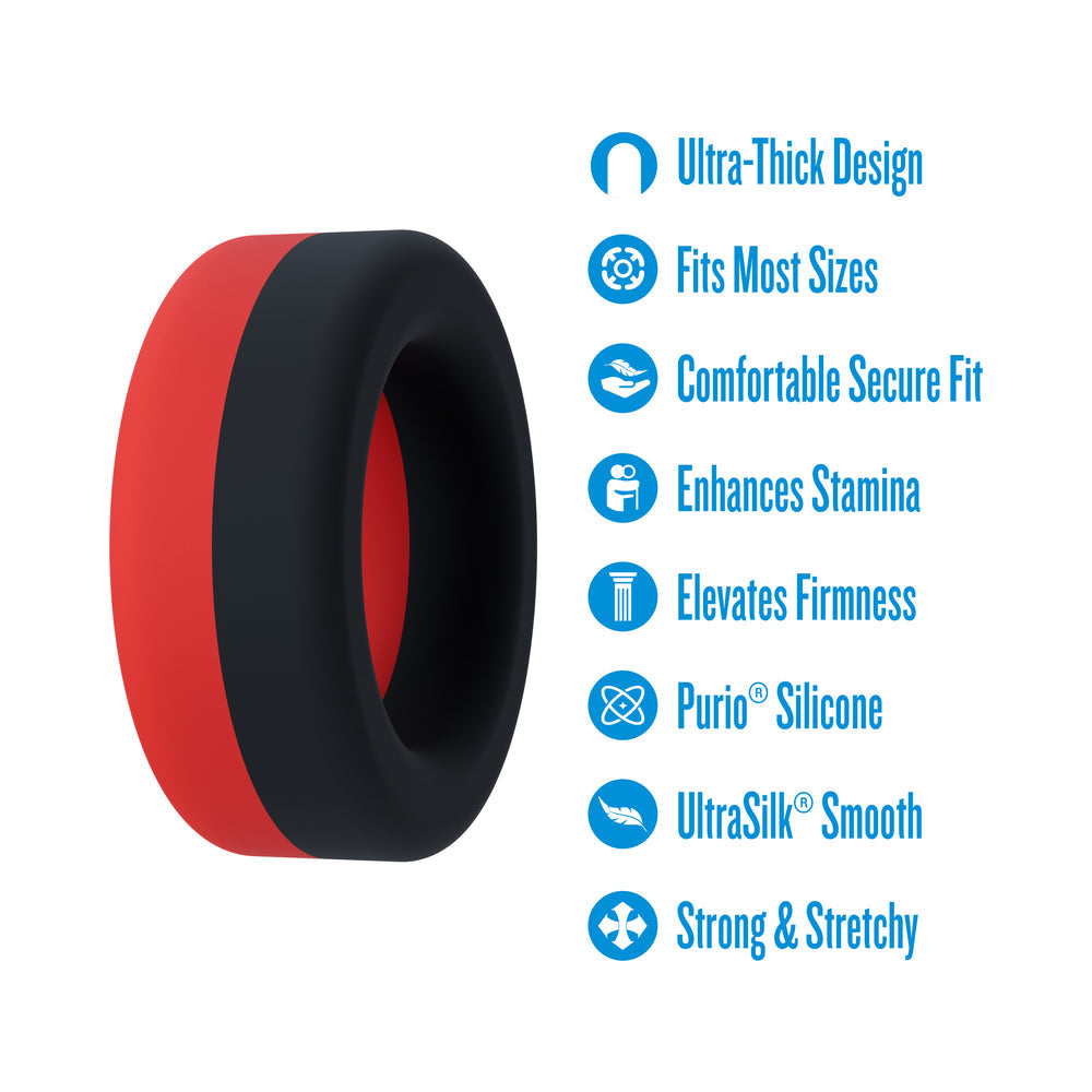 Performance Plus Cock Ring - Takeoff Red/Black