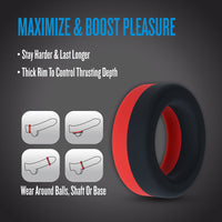 Performance Plus Cock Ring - Takeoff Red/Black