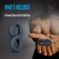 Performance Plus Double Strap Cock Ring - Launch Black