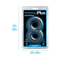 Performance Plus Double Strap Cock Ring - Launch Black