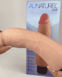 Au Naturel Vibrating Dildo - Big Easy Beige