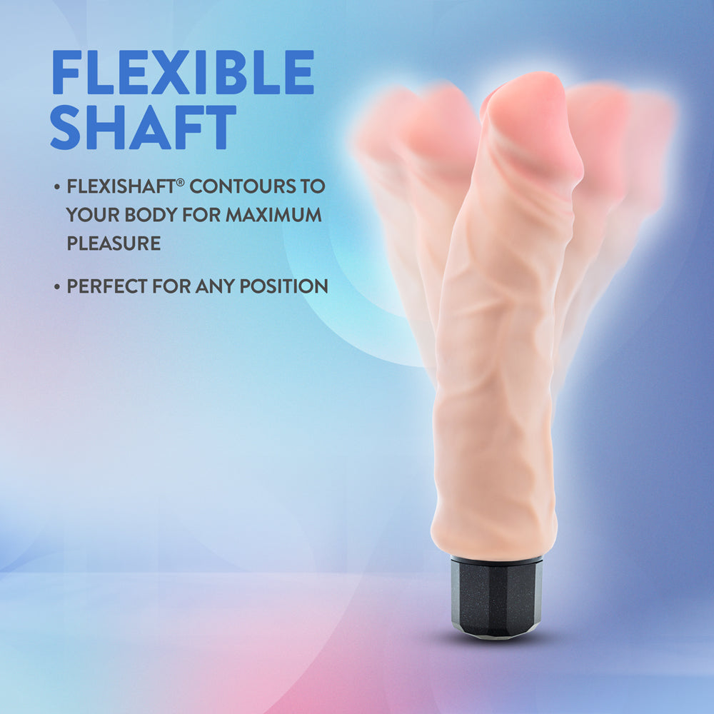 Au Naturel Vibrating Dildo - Big Easy Beige