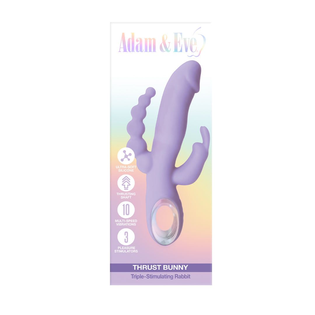A&E Triple Stim Rabbit Vibrator - Thrust Bunny