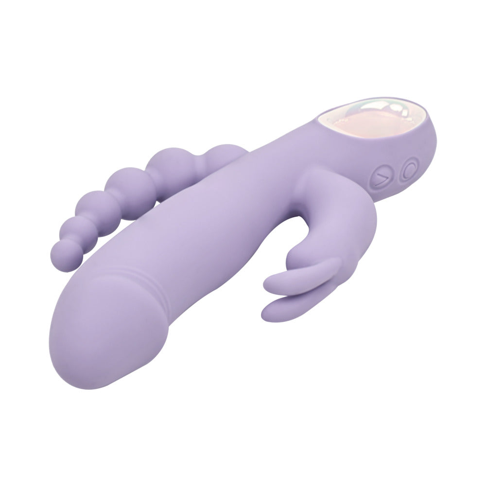 A&E Triple Stim Rabbit Vibrator - Thrust Bunny
