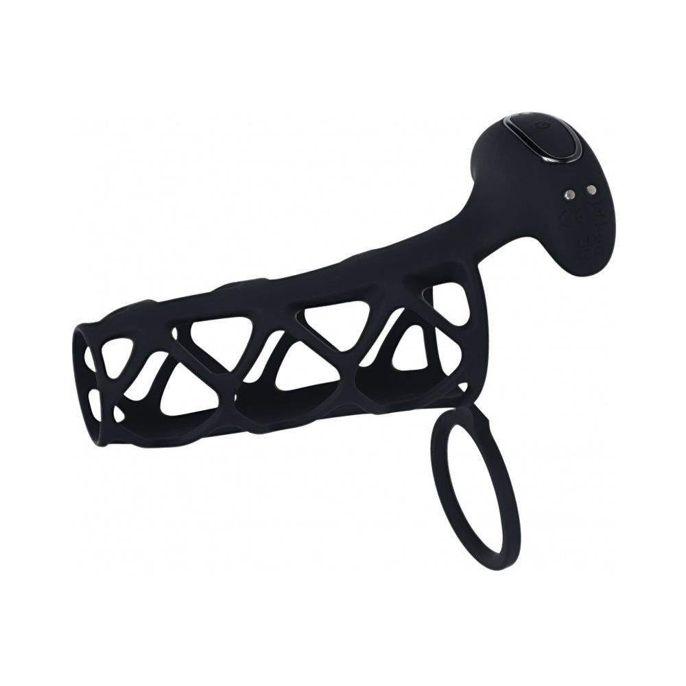 LEVELZ Vibrating Cock and Ball Sleeve - Black