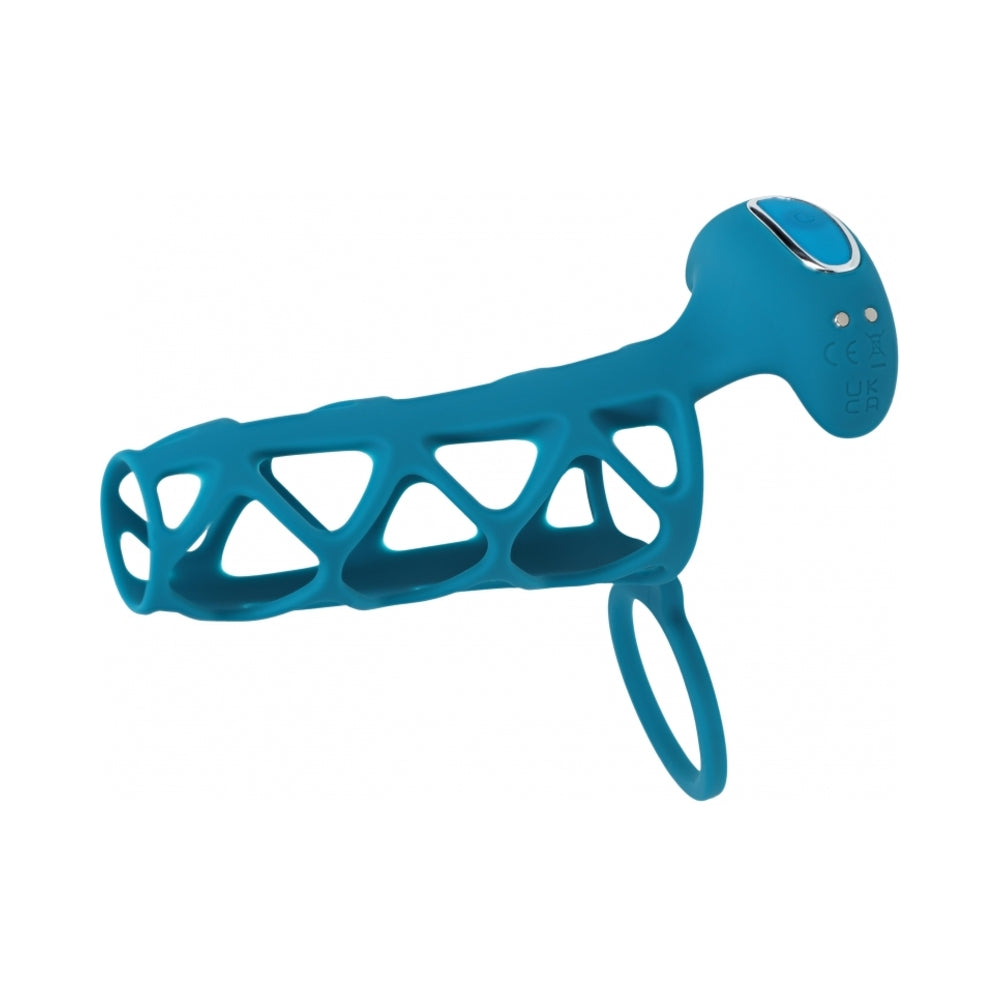 LEVELZ Vibrating Cock and Ball Sleeve - Teal