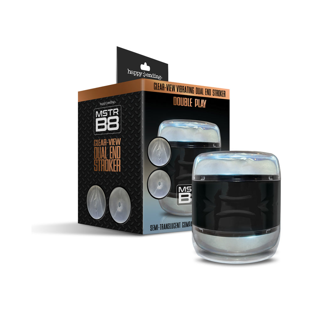 MSTR B8 Clear Dual End Stroker - Double Pleasure